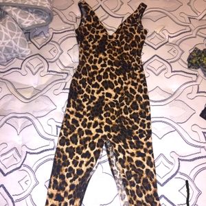 Leopard 2 split dress